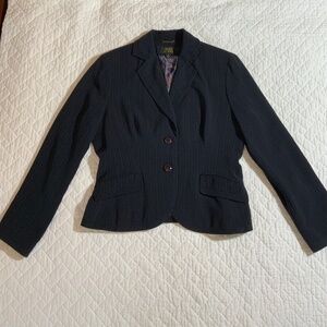 Allen by ABS Women’s Blazer – Size 12 – Navy Blue with Red Pinstripe (A109)
